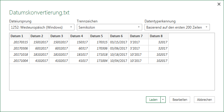 Importassistent Power Query